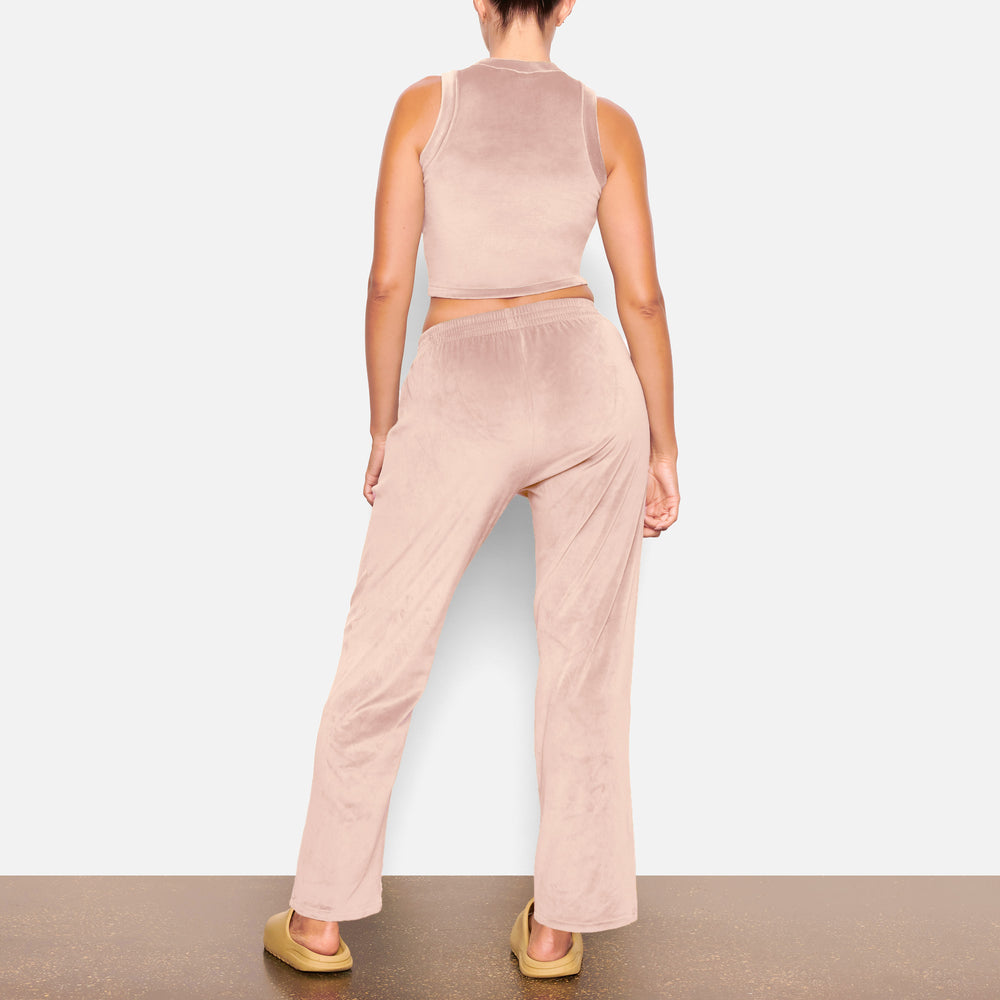 Skims VELOUR CREW NECK Tank Svetlo Ruzove | UPFK-13708