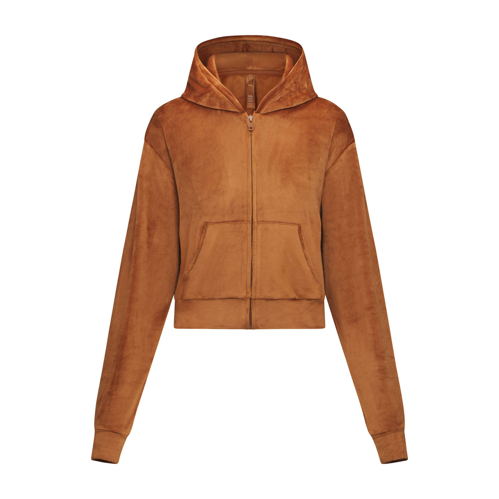 Skims VELOUR Mikina s Kapucnou Meď | FWSX-78261