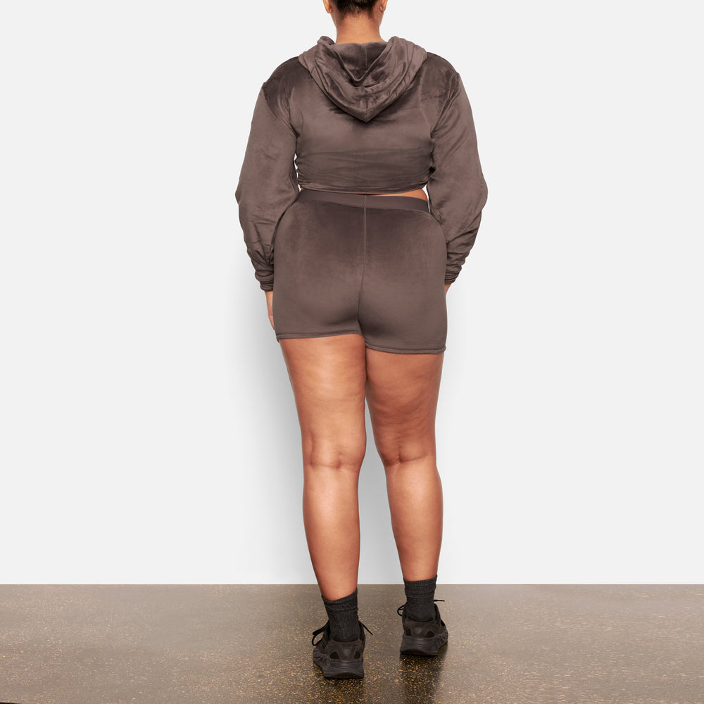 Skims VELOUR Mikina s Kapucnou Nachový Siva | RJCS-43217