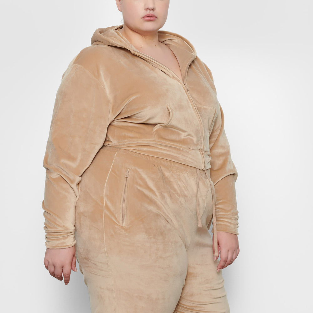 Skims VELOUR Mikina s Kapucnou Oranžové | GXQV-50638
