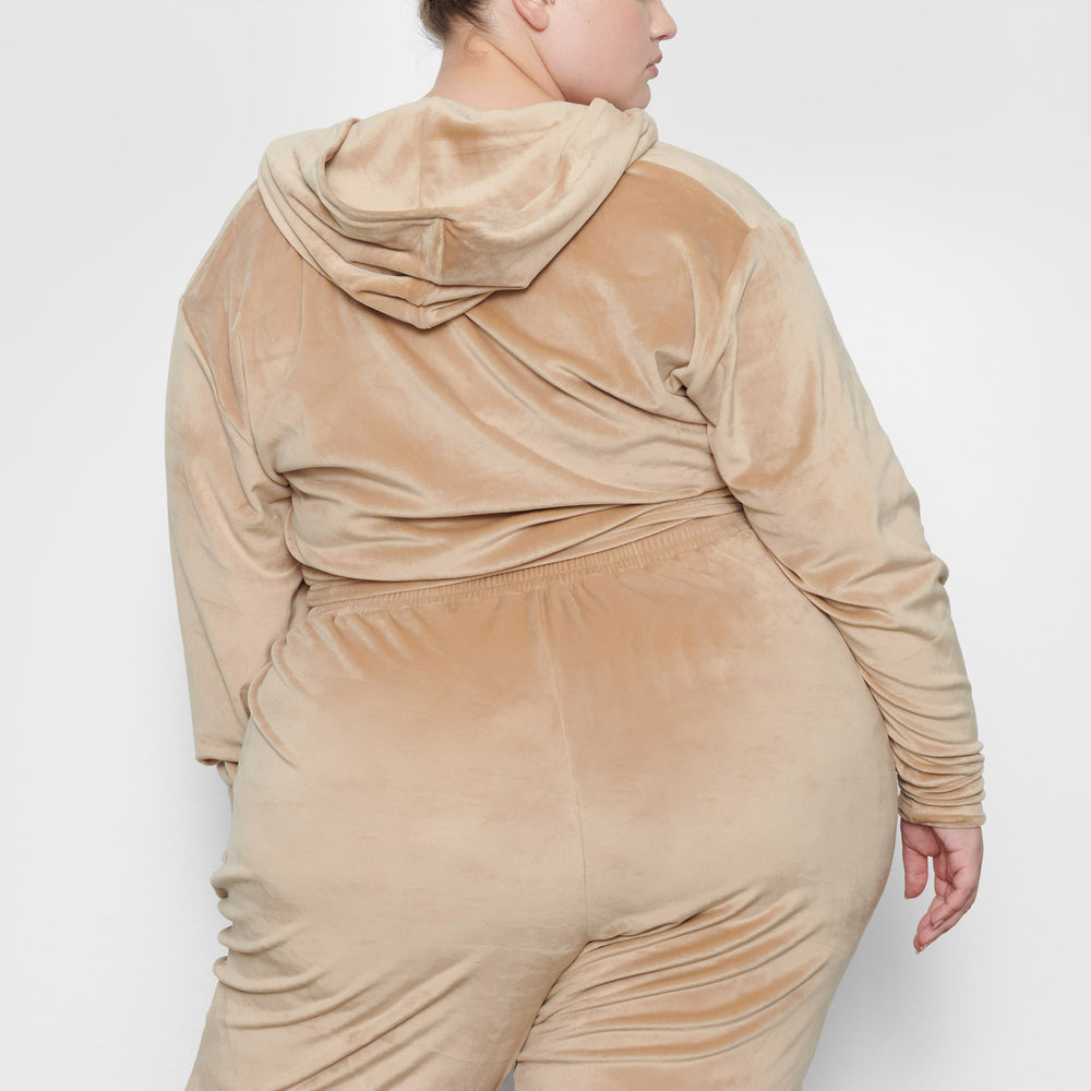 Skims VELOUR Mikina s Kapucnou Oranžové | GXQV-50638