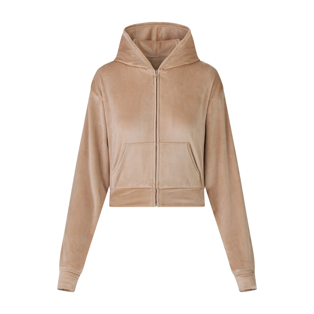 Skims VELOUR Mikina s Kapucnou Oranžové | GXQV-50638