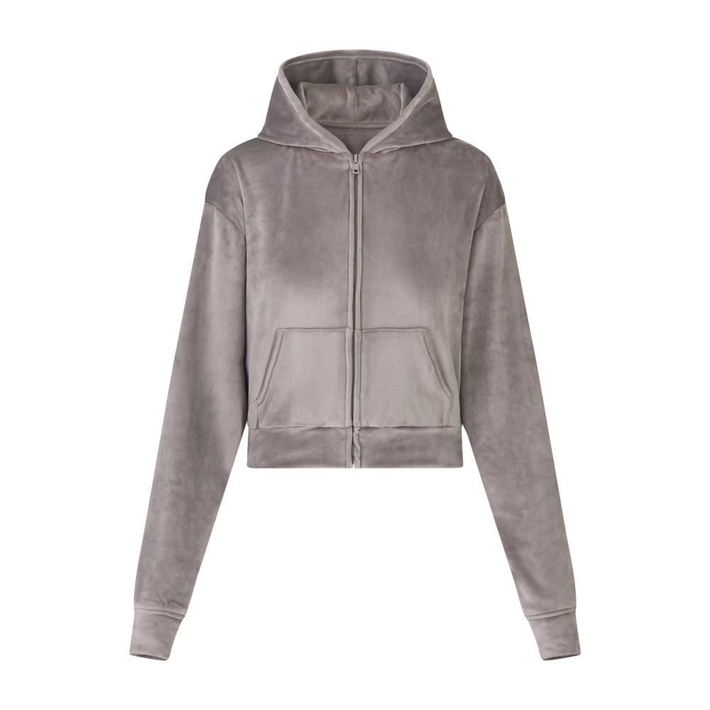 Skims VELOUR Mikina s Kapucnou Siva | ZGAE-61758