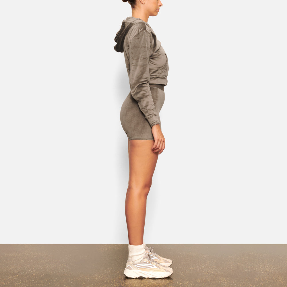 Skims VELOUR Mikina s Kapucnou Tmavo Siva | GZUM-63870