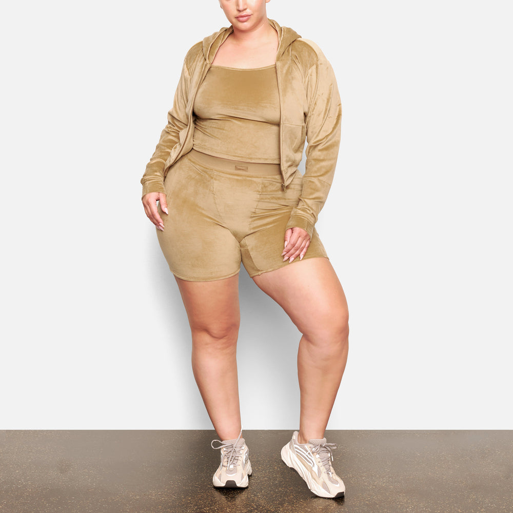 Skims VELOUR Mikina s Kapucnou Zlate | NMBH-79568