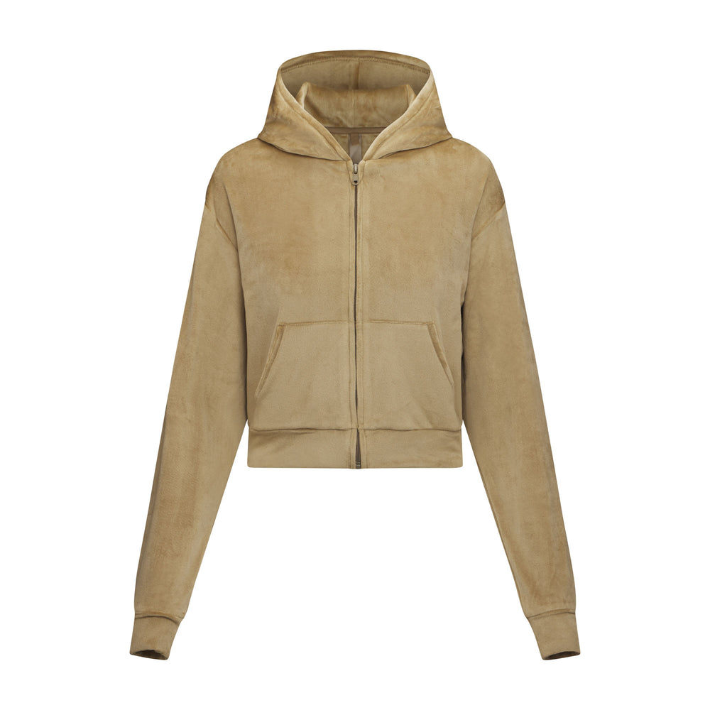 Skims VELOUR Mikina s Kapucnou Zlate | NMBH-79568