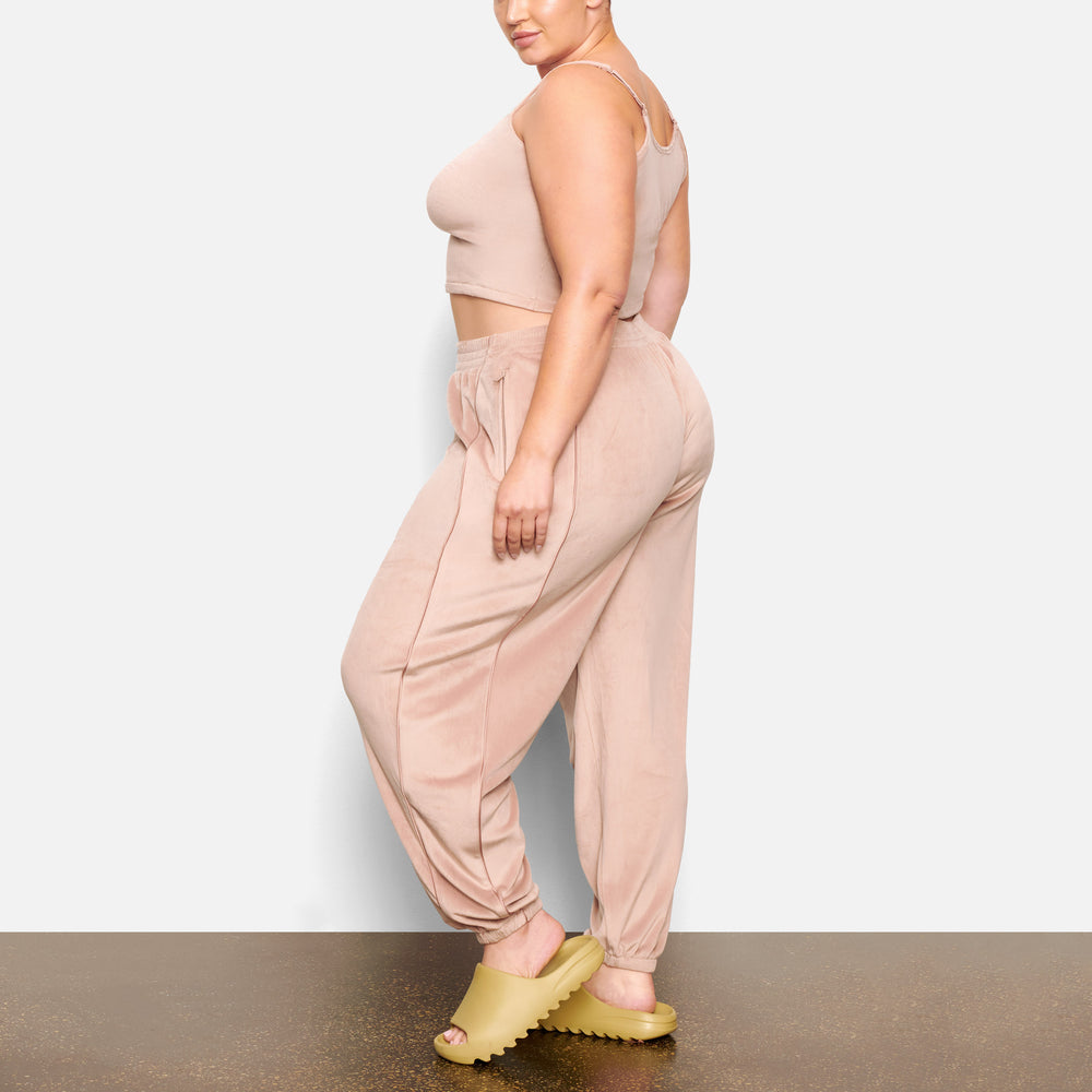 Skims VELOUR OVERSIZED Joggers Svetlo Ruzove | WXLH-48196