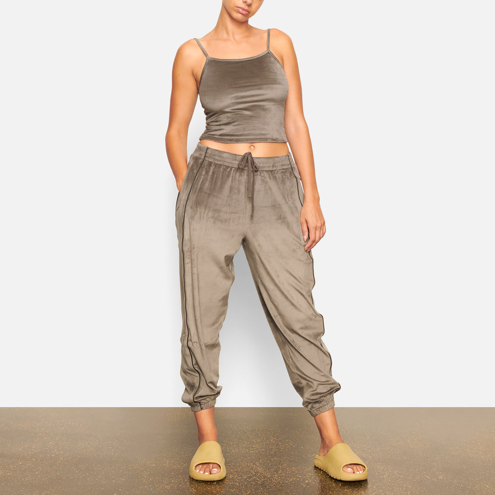 Skims VELOUR OVERSIZED Joggers Tmavo Siva | WJKN-35204