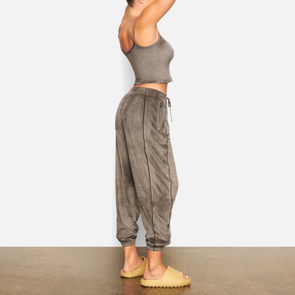 Skims VELOUR OVERSIZED Joggers Tmavo Siva | WJKN-35204