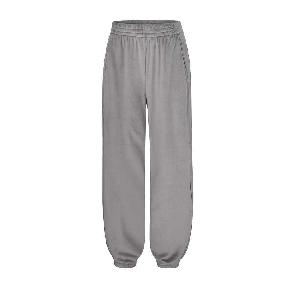 Skims VELOUR OVERSIZED Joggers Tmavo Siva | WJKN-35204