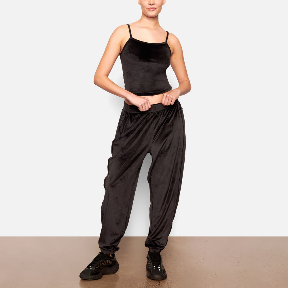 Skims VELOUR OVERSIZED Joggers Čierne | VWUP-74851
