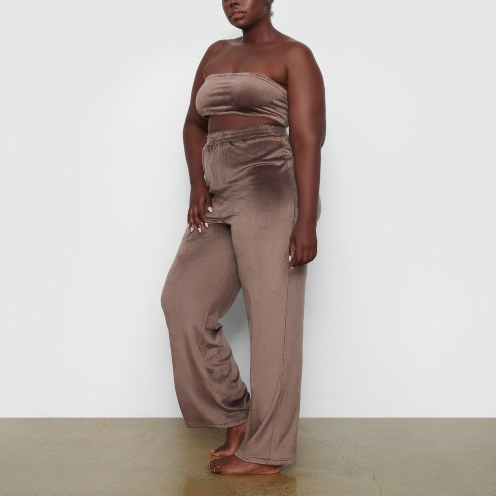 Skims VELOUR WIDE LEG Nohavice Nachový Siva | KDUI-69528