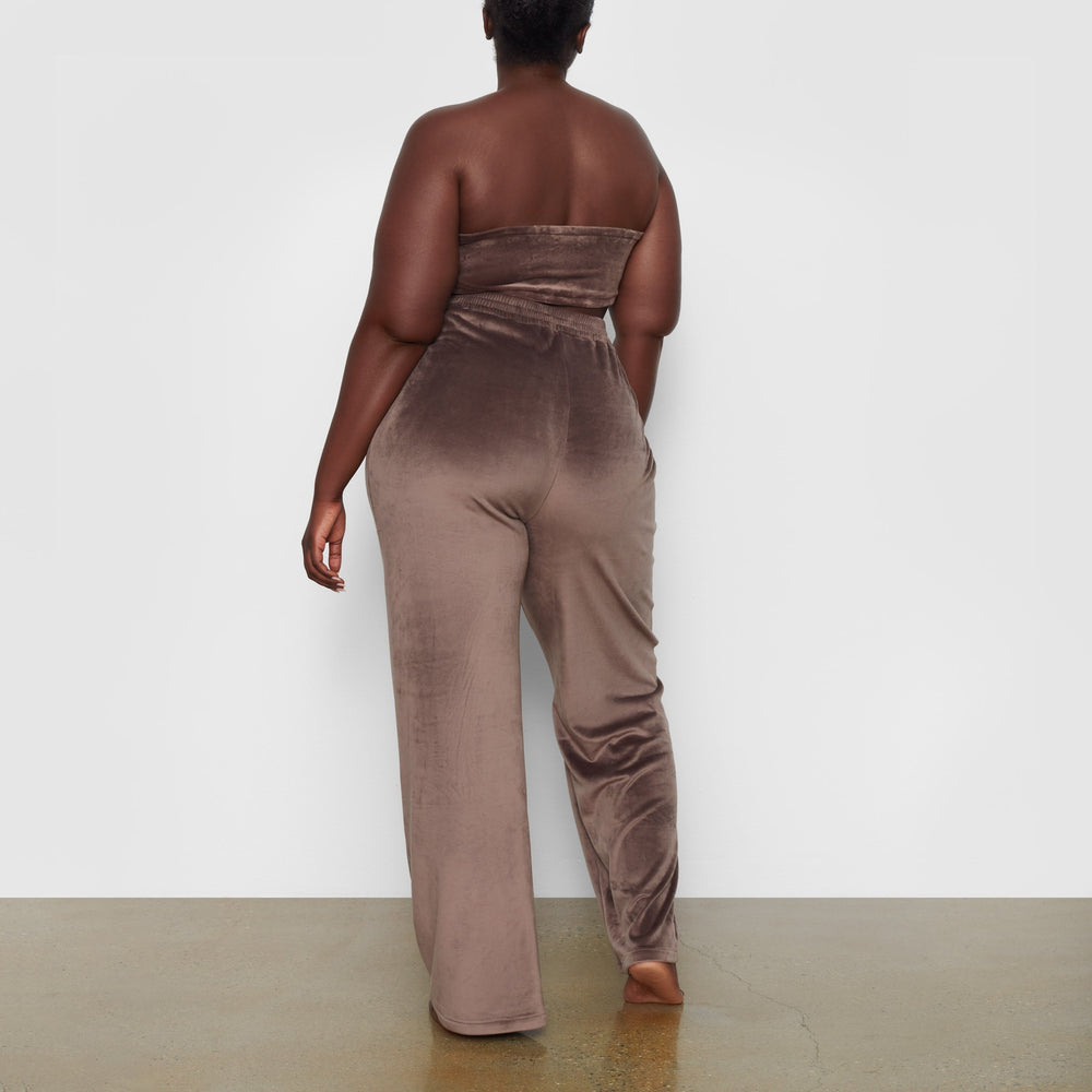 Skims VELOUR WIDE LEG Nohavice Nachový Siva | KDUI-69528