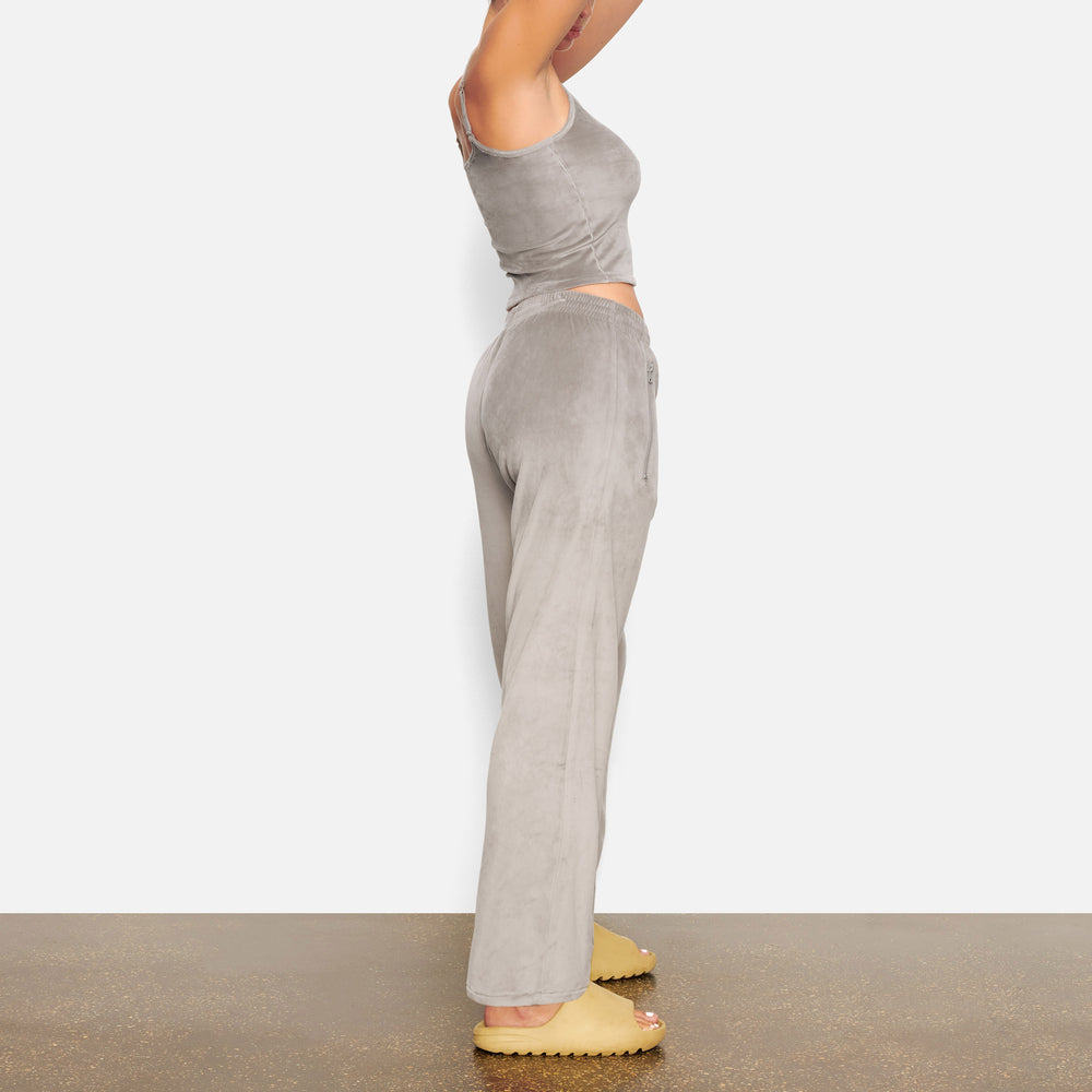 Skims VELOUR WIDE LEG Nohavice Siva | KBHJ-09718
