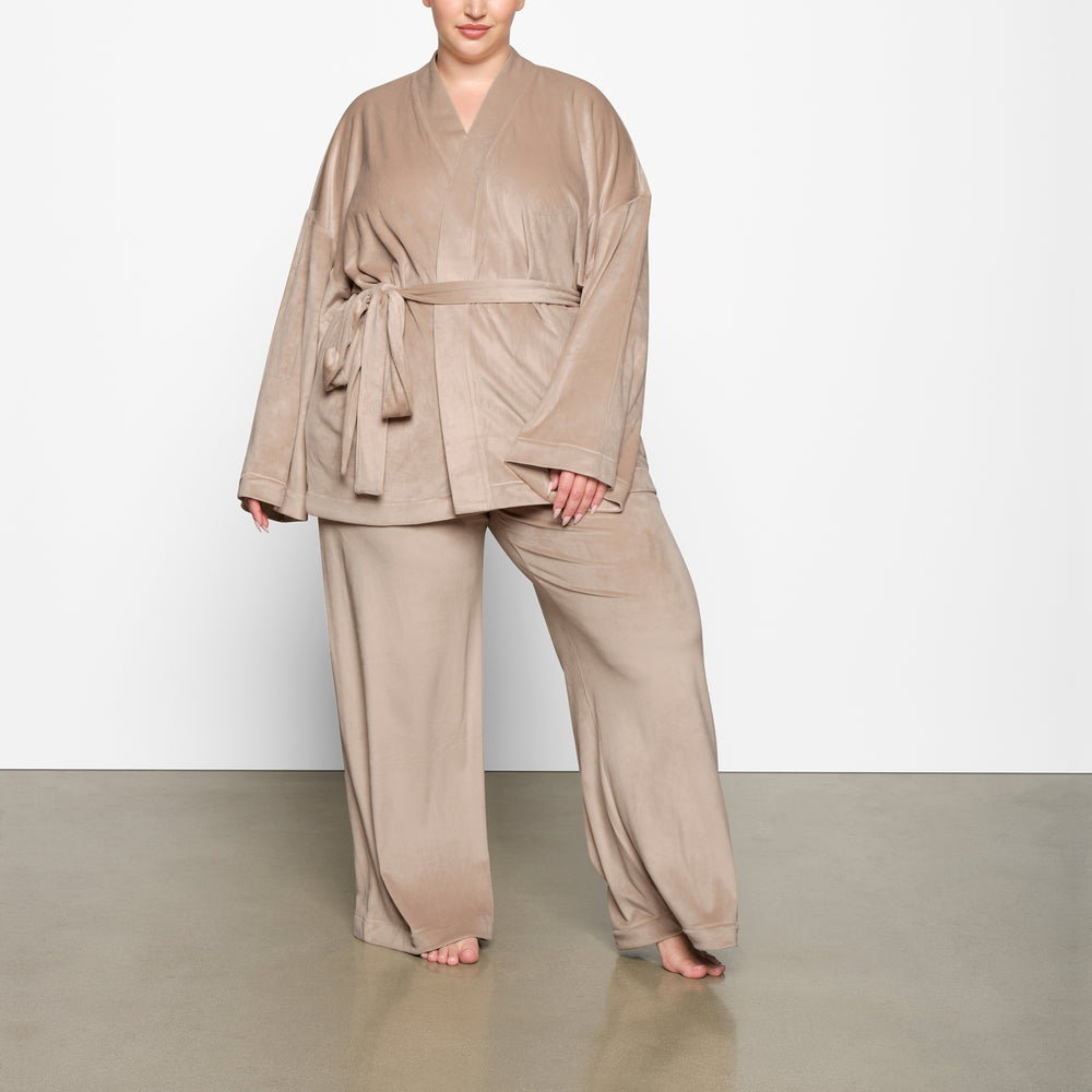 Skims VELOUR WRAP Sleep Set Oranžové | CLZE-85679