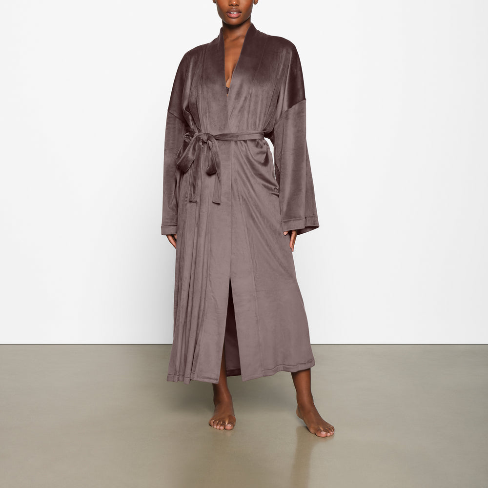 Skims VELOUR WRAP Župan Nachový Siva | LCFB-49530