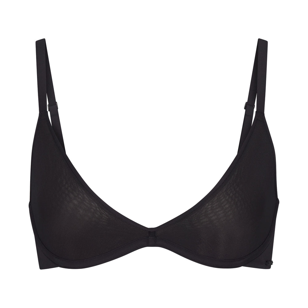Skims WEIGHTLESS Scoop Neck Bra Čierne | RVSZ-47129