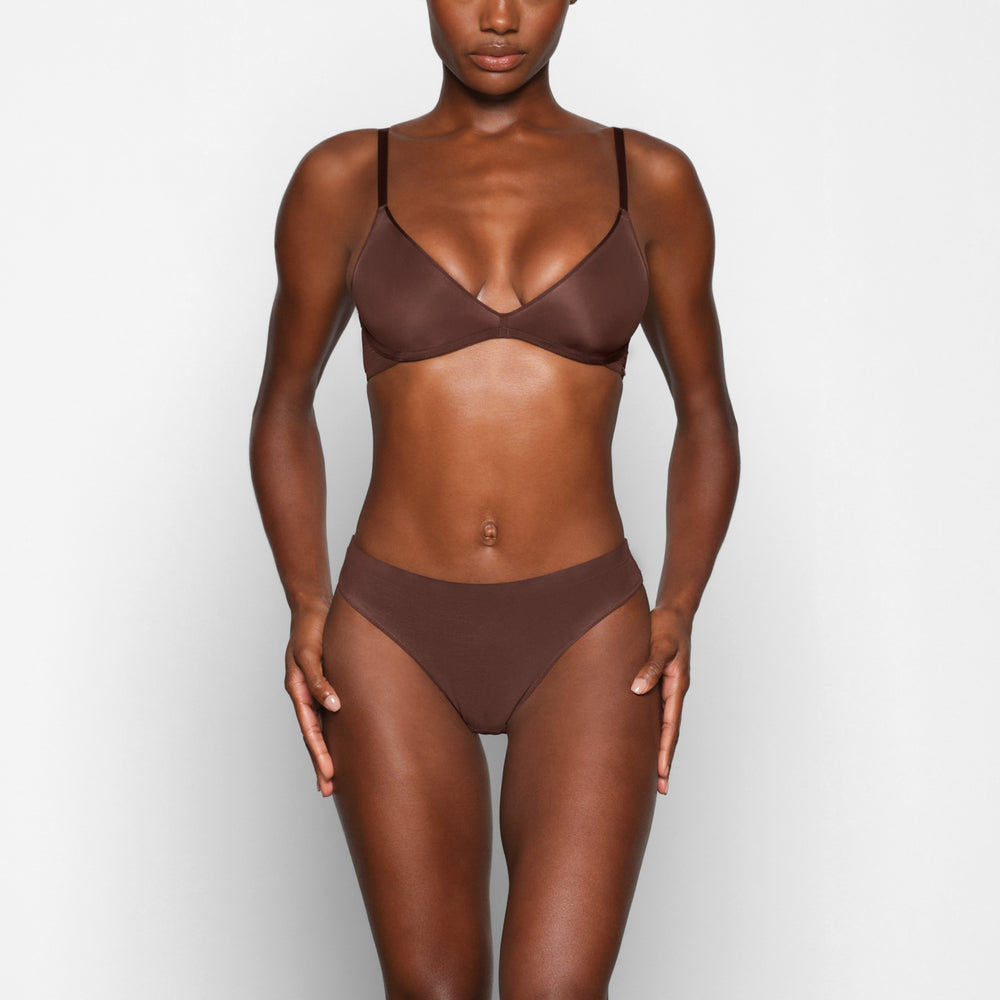 Skims WEIGHTLESS Scoop Neck Bra Čokoláda | HJOV-74806