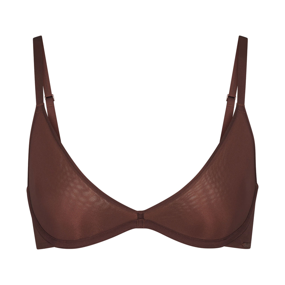 Skims WEIGHTLESS Scoop Neck Bra Čokoláda | HJOV-74806