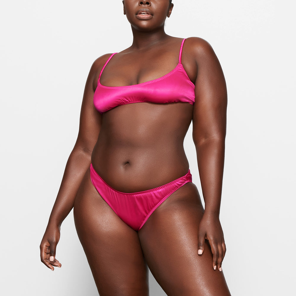 Skims WOVEN SHINE Bikini Ruzove | PAMG-74638