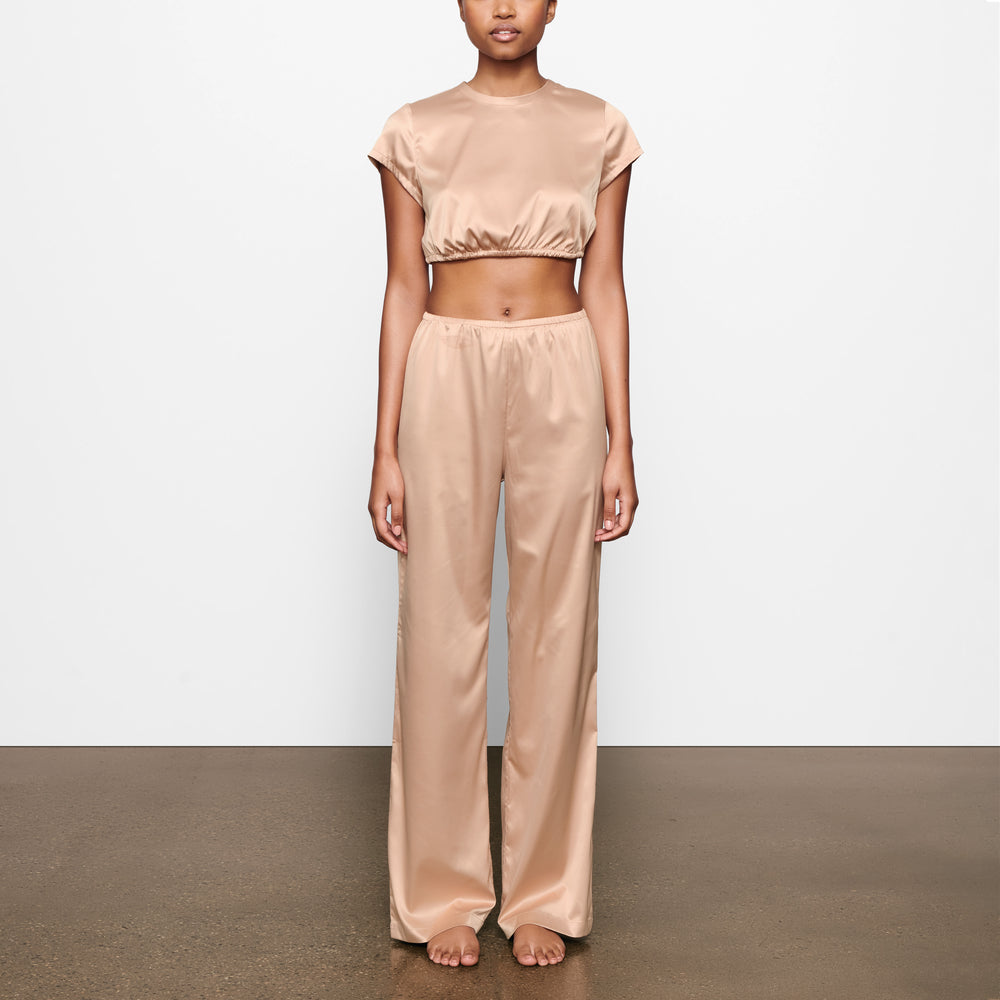 Skims WOVEN SHINE Nohavice Ruzove | AFON-10524