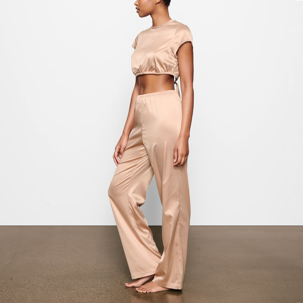 Skims WOVEN SHINE Nohavice Ruzove | AFON-10524