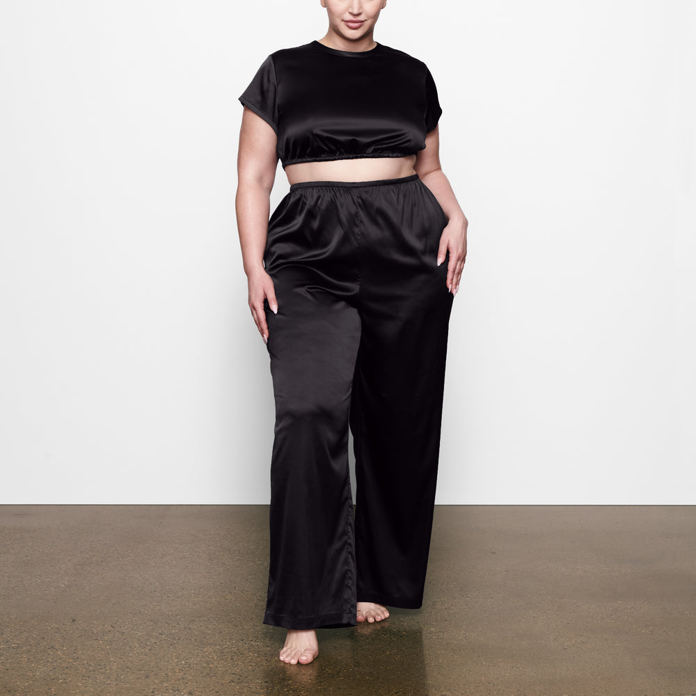 Skims WOVEN SHINE Nohavice Čierne | NTYJ-59487