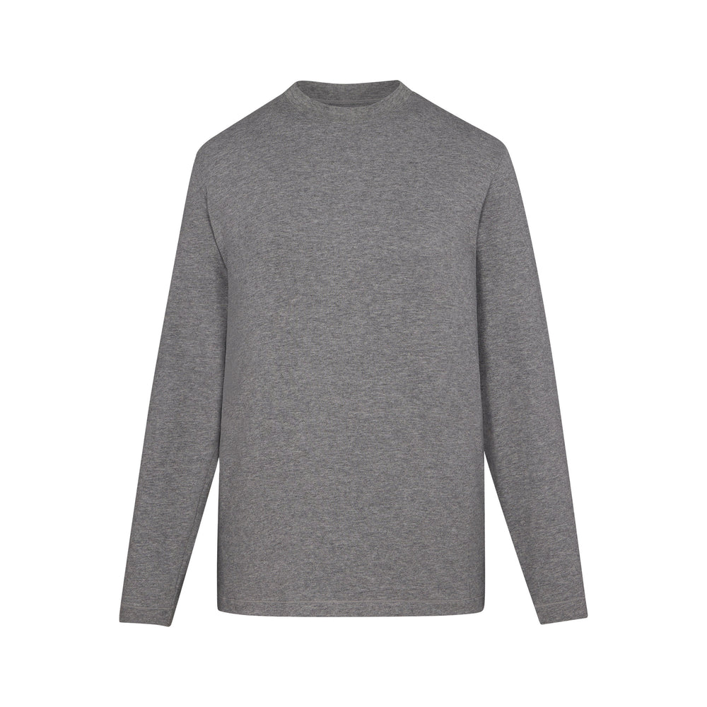 Skims BOYFRIEND LONG SLEEVE T-shirt Tmavo Siva | WAFP-86374