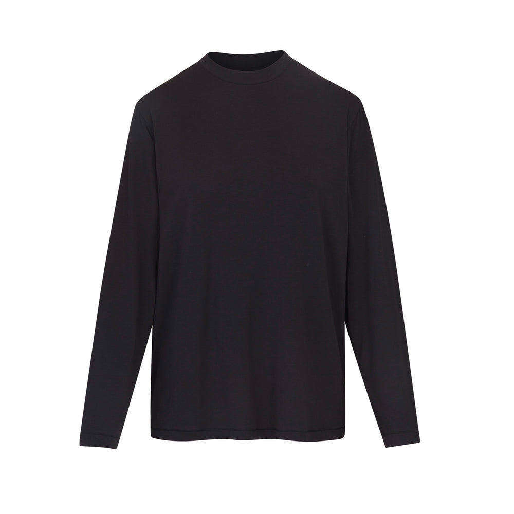 Skims BOYFRIEND LONG SLEEVE T-shirt Čierne | YMLC-70984