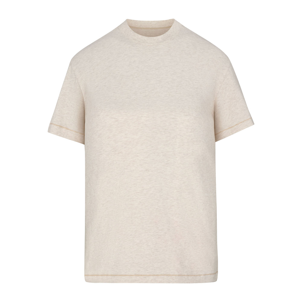Skims BOYFRIEND T-shirt Biele | OMWN-54320