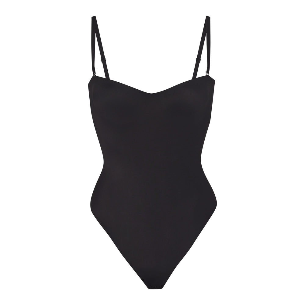 Skims CONTOUR LIFT STRAIGHT NECK Bodysuit Čierne | OTLV-47306