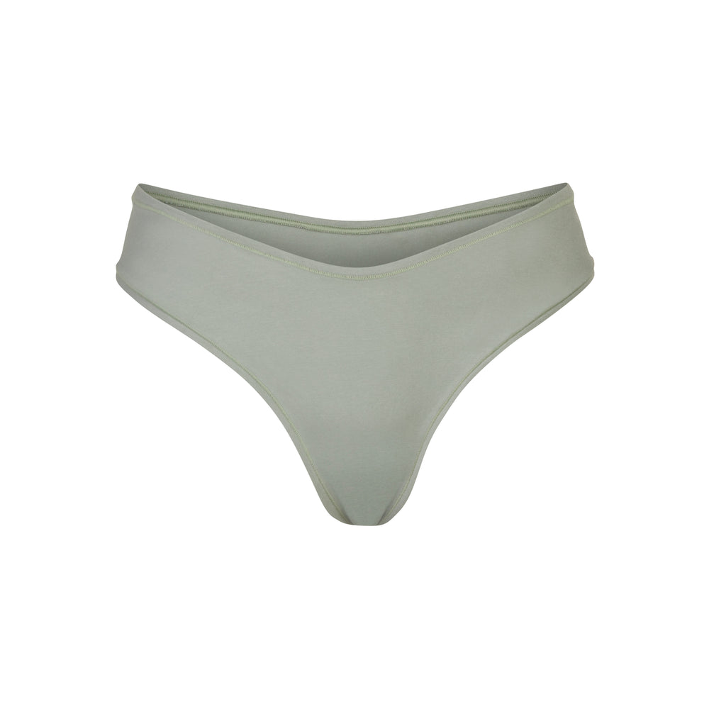 Skims COTTON JERSEY DIPPED Thong Modre | KLQF-47305