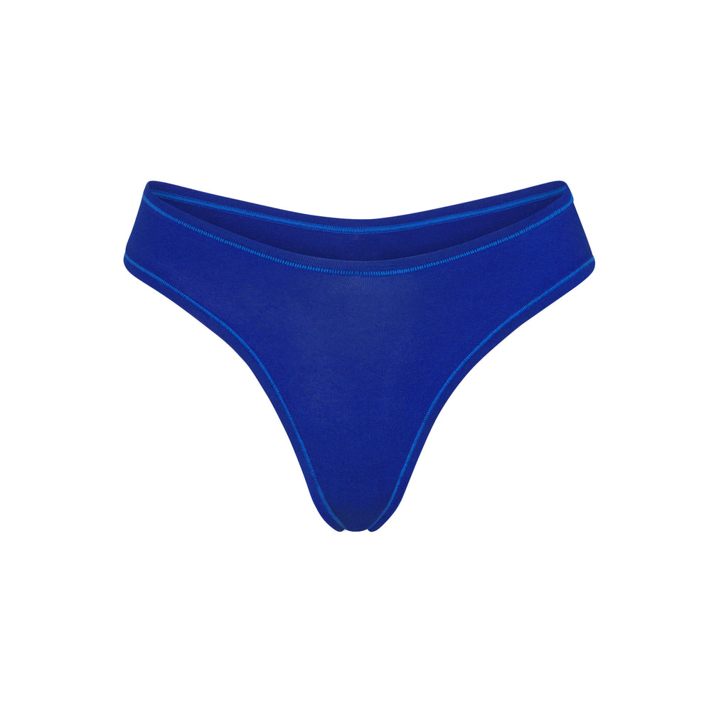 Skims COTTON JERSEY DIPPED Thong Modre | WSEF-38265