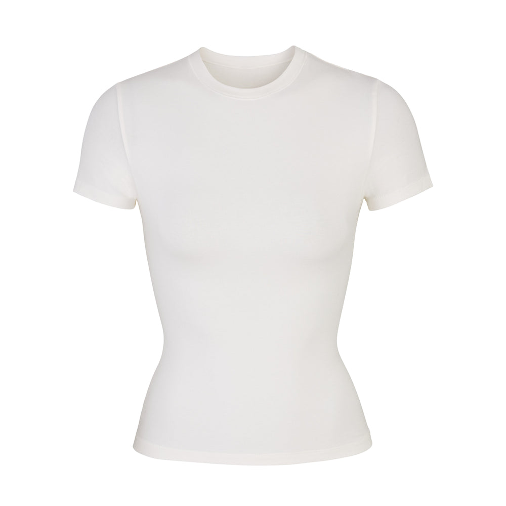 Skims COTTON JERSEY T-shirt Biele | CTSV-79546