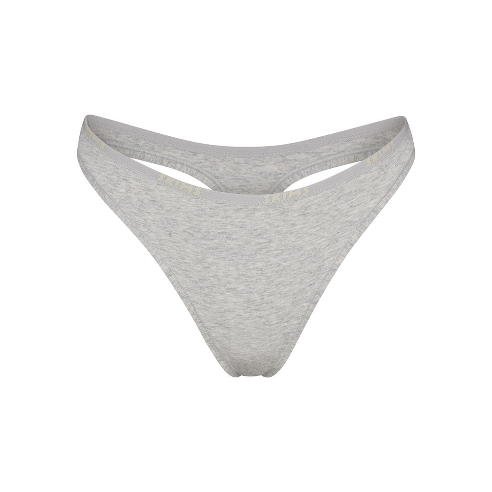 Skims COTTON LOGO DIPPED Thong Svetlo Siva | MWRJ-06231