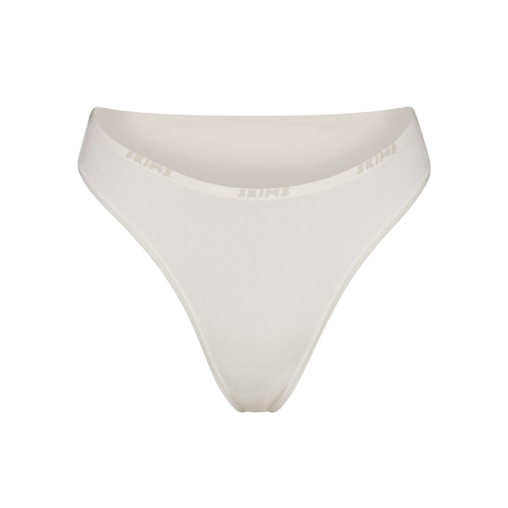 Skims COTTON LOGO HIGH LEG Bikini Biele | HRIM-09635