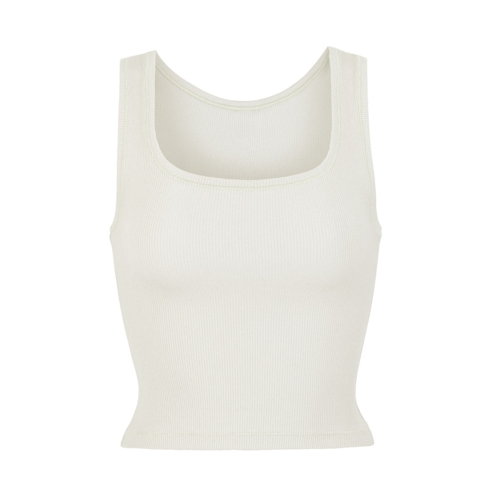 Skims COTTON RIB Tank Biele | YTQJ-10543