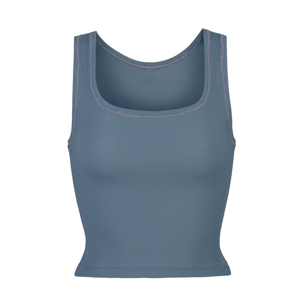 Skims COTTON RIB Tank Modre | YIKH-10549