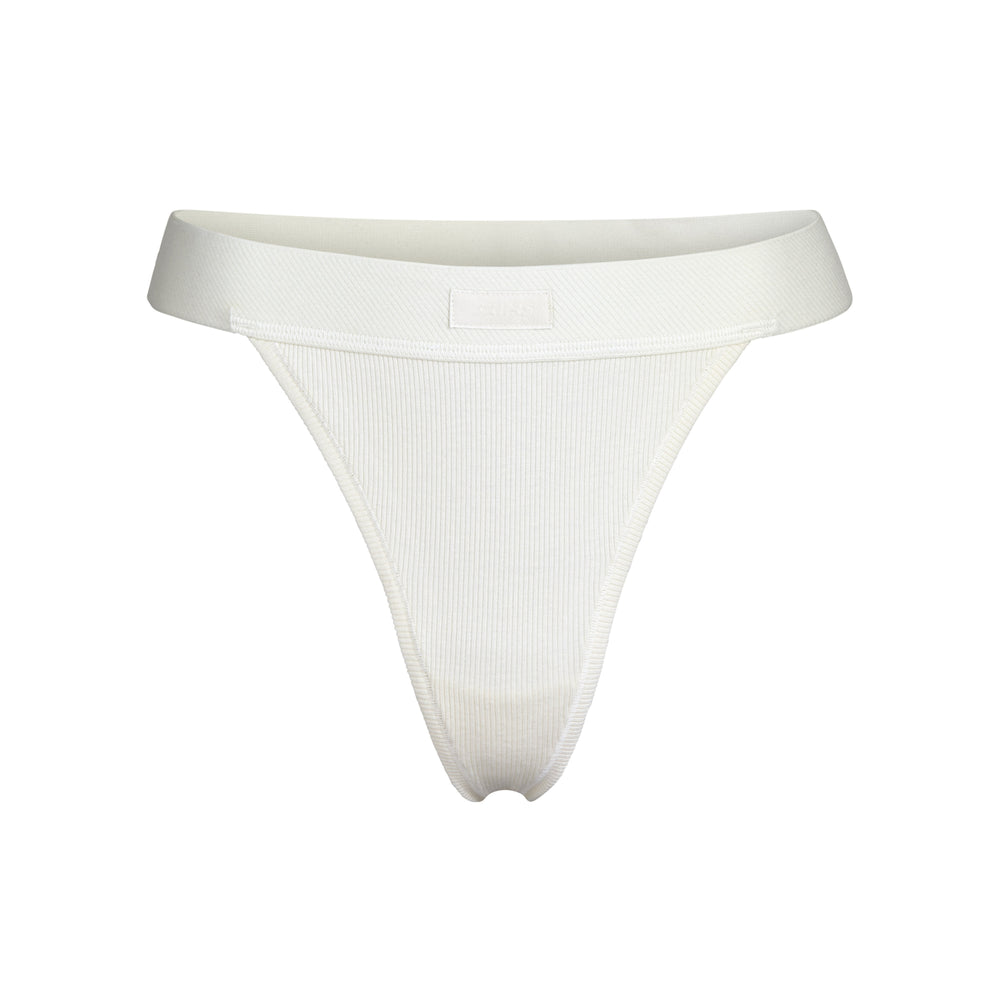Skims COTTON RIB Thong Biele | HDOV-07819