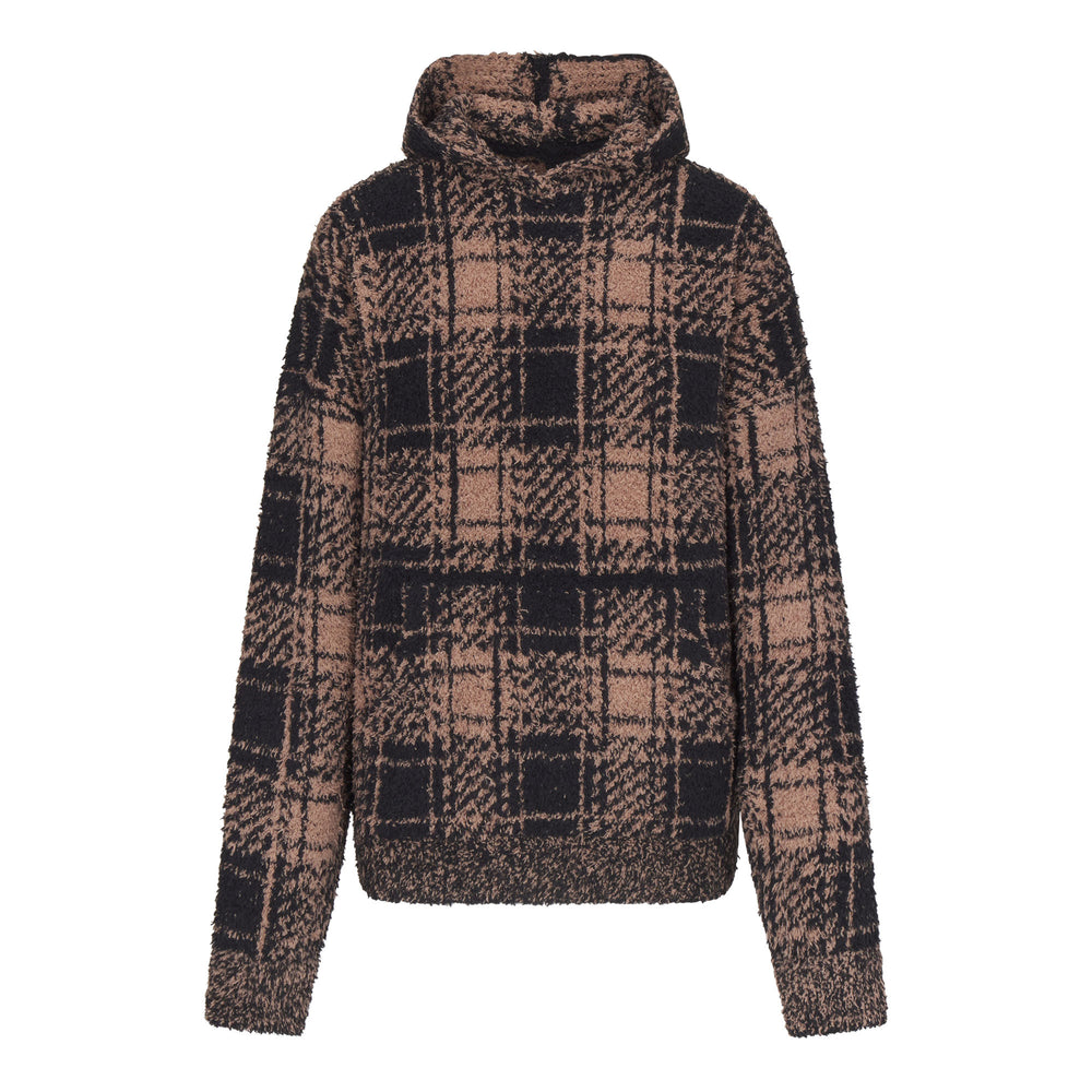 Skims COZY KNIT UNISEX Mikina s Kapucnou PLAID | QYKE-42973