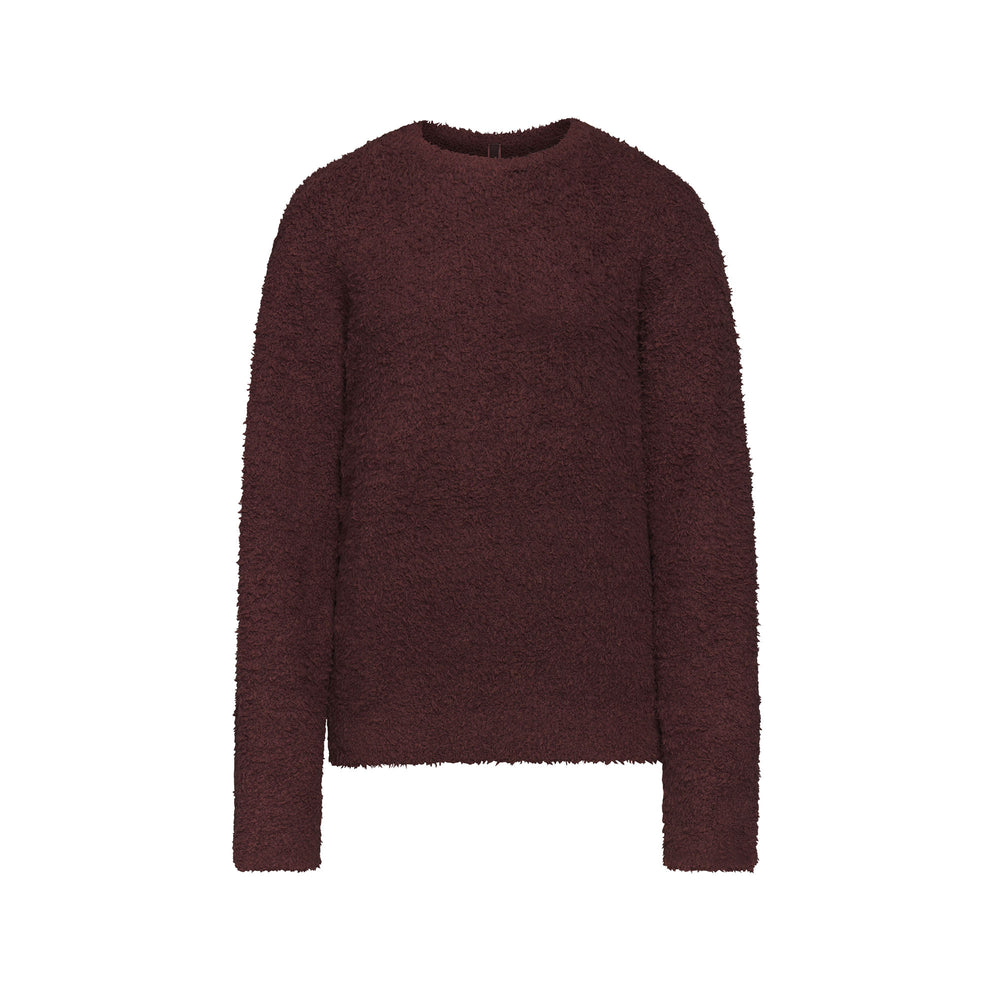 Skims COZY KNIT UNISEX Pulover Tmavo Červené | SWYD-89530