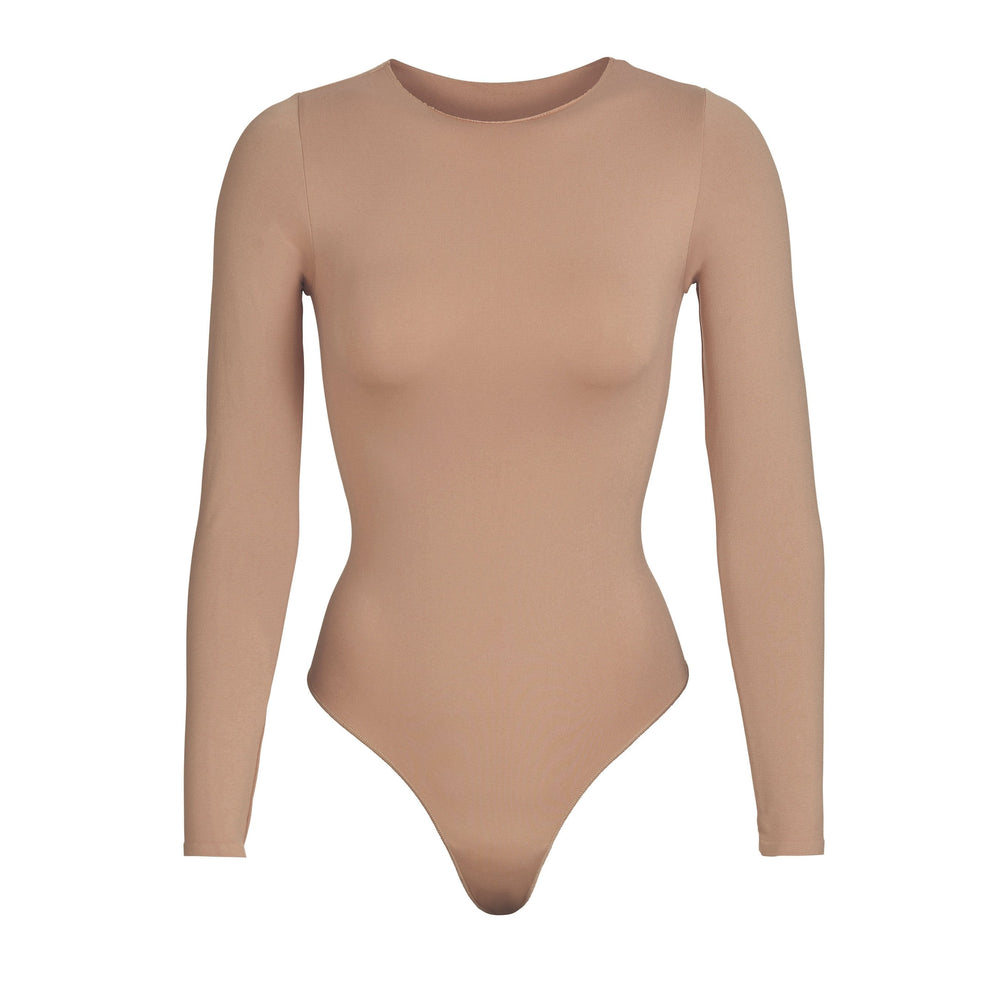 Skims ESSENTIAL CREW NECK Long Sleeve Bodysuit Marhule | ZELT-52834