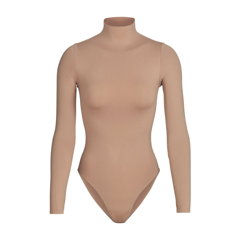 Skims ESSENTIAL MOCK NECK Long Sleeve Bodysuit Marhule | WPVZ-17549
