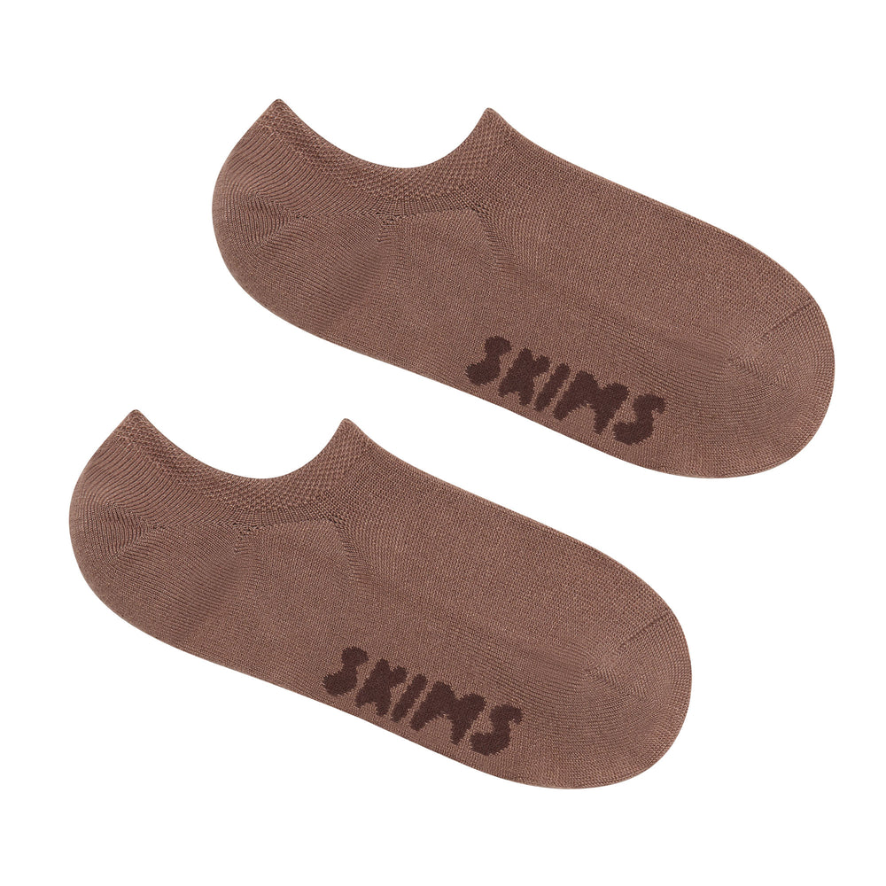 Skims EVERYDAY LOW RIB ANKLE Ponozky Hnede | KYWH-98162