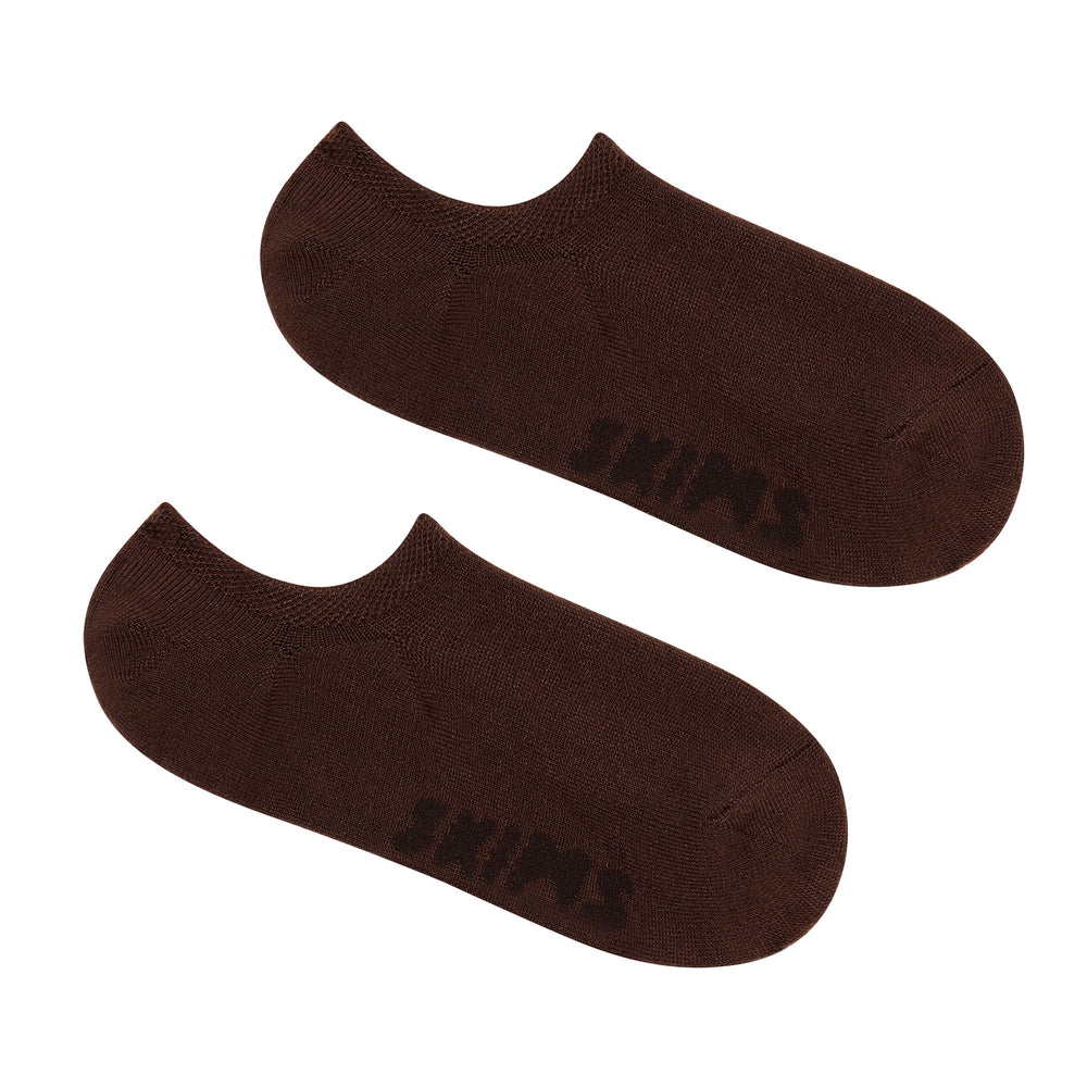 Skims EVERYDAY LOW RIB ANKLE Ponozky Čokoláda | SRLJ-15937