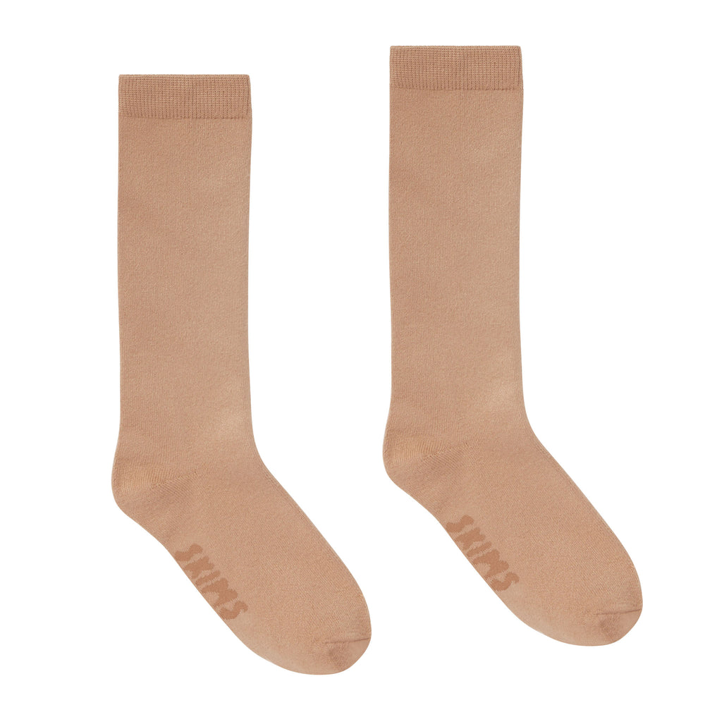 Skims EVERYDAY MID CALF Ponozky Béžové | EOFM-63278