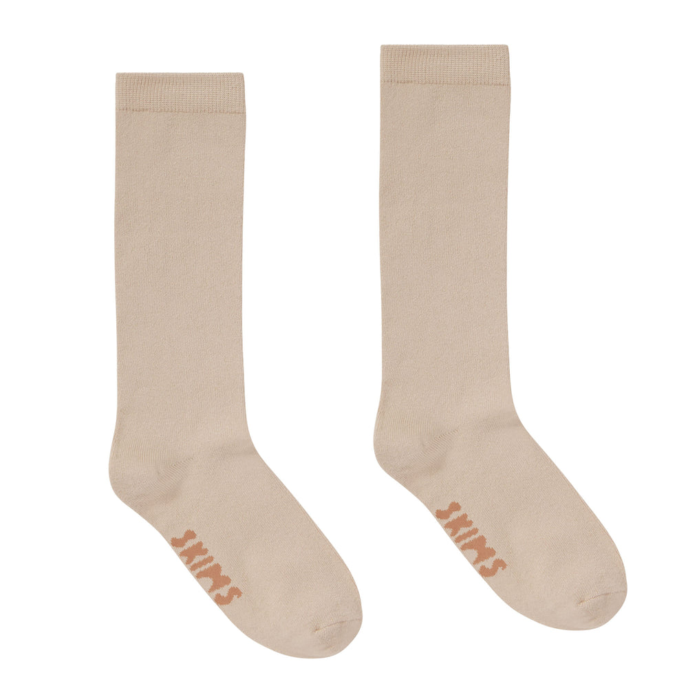 Skims EVERYDAY MID CALF Ponozky Hnede | FIXZ-70624