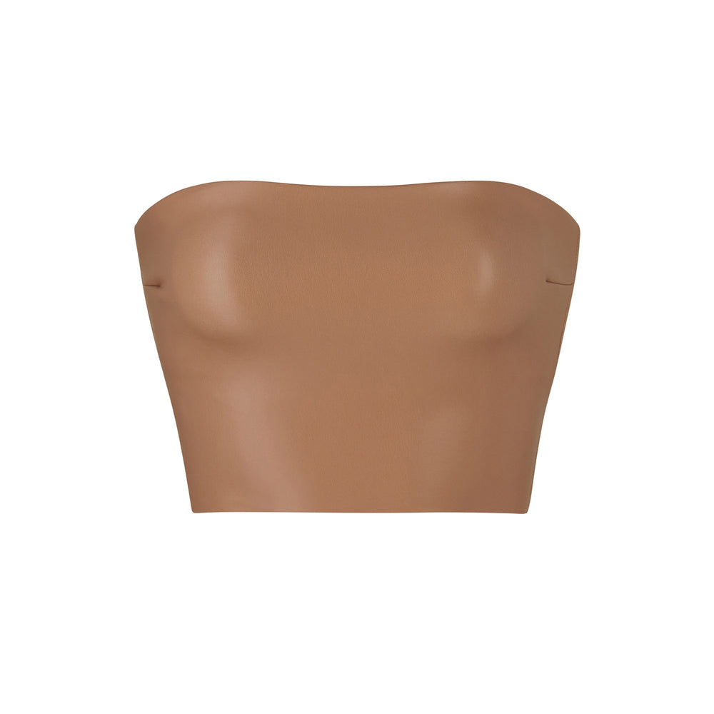 Skims FAUX LEATHER Bandeau Podprsenky Marhule | BWIU-83749