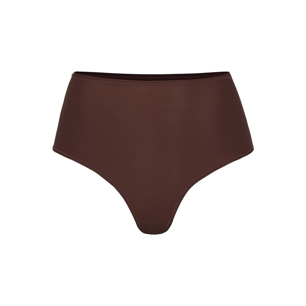 Skims FITS EVERYBODY HIGH WAISTED Thong Čokoláda | PMXH-48913