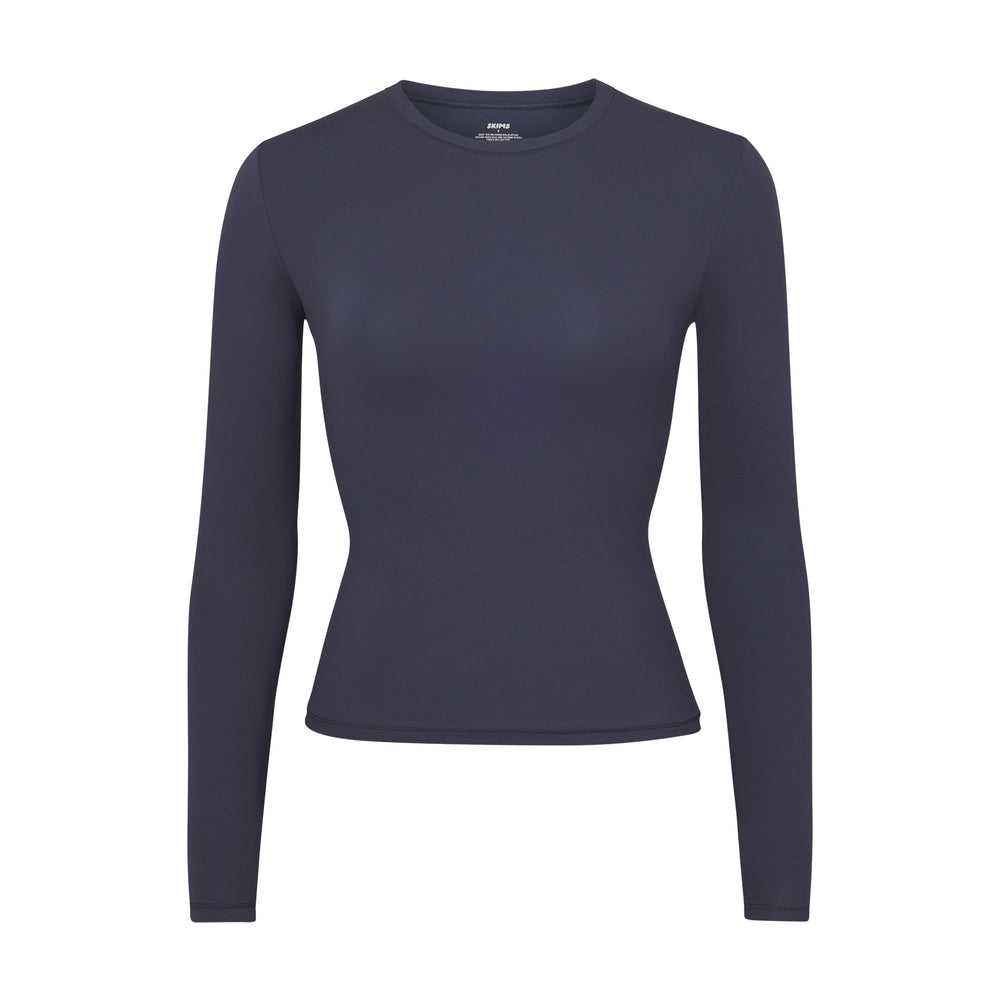 Skims FITS EVERYBODY LONG SLEEVE T-shirt Námornícka Modrá | PREG-86370